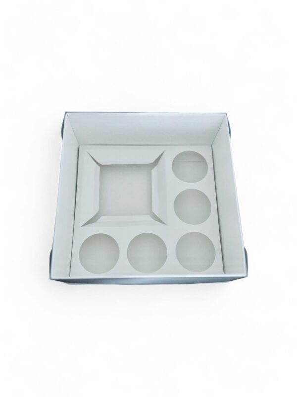 Bento kūku un kēksiņu komplekta kaste 23 x 23 x 10 cm, 1 gab.