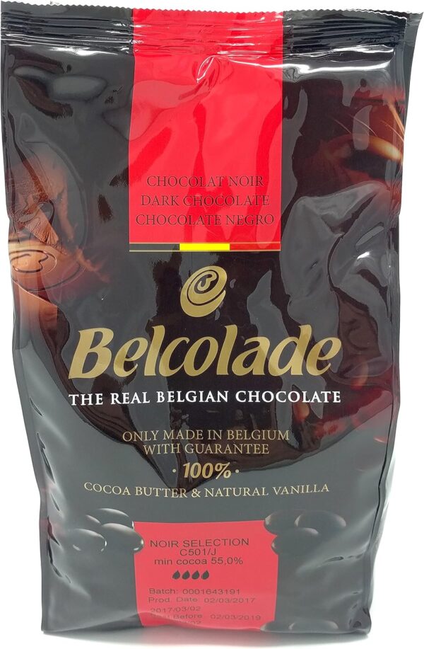 Belcolade tumšā šokolāde (55%), 1 kg